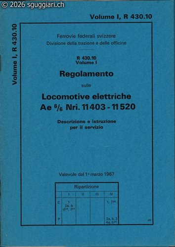 R 430.10, Volume I
