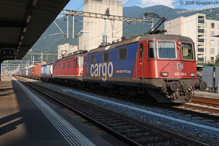 FFS Re 420 346-9 e Re 6/6 11667 'Bodio'