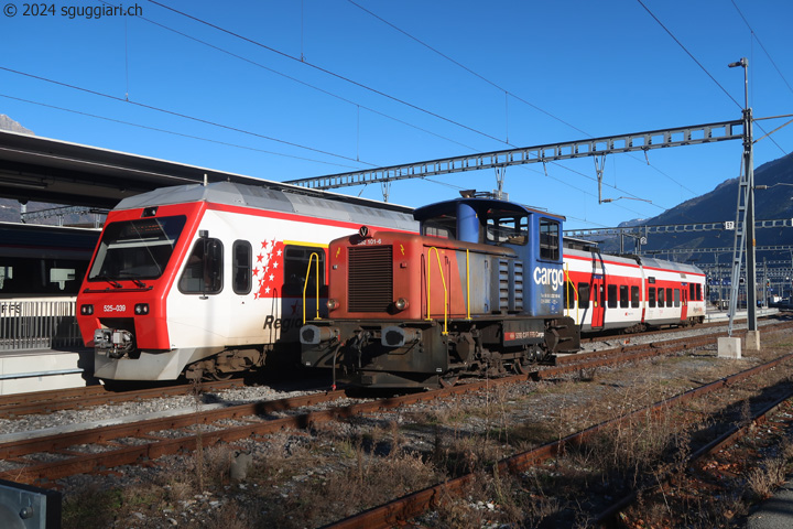 TMR (RegionAlps) RABe 525 039 e FFS Cargo Tm 232 101-6