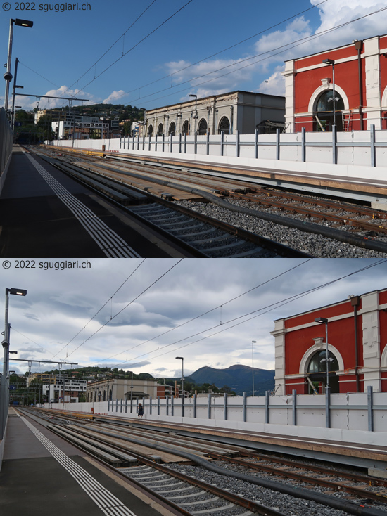 Spostato il vecchio stabile delle dogane della stazione FFS di Lugano
