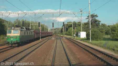 Vista dalla cabina - ČD 130 (Repubblica Ceca)